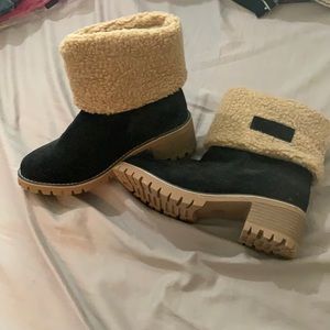 Black and Tan short boots